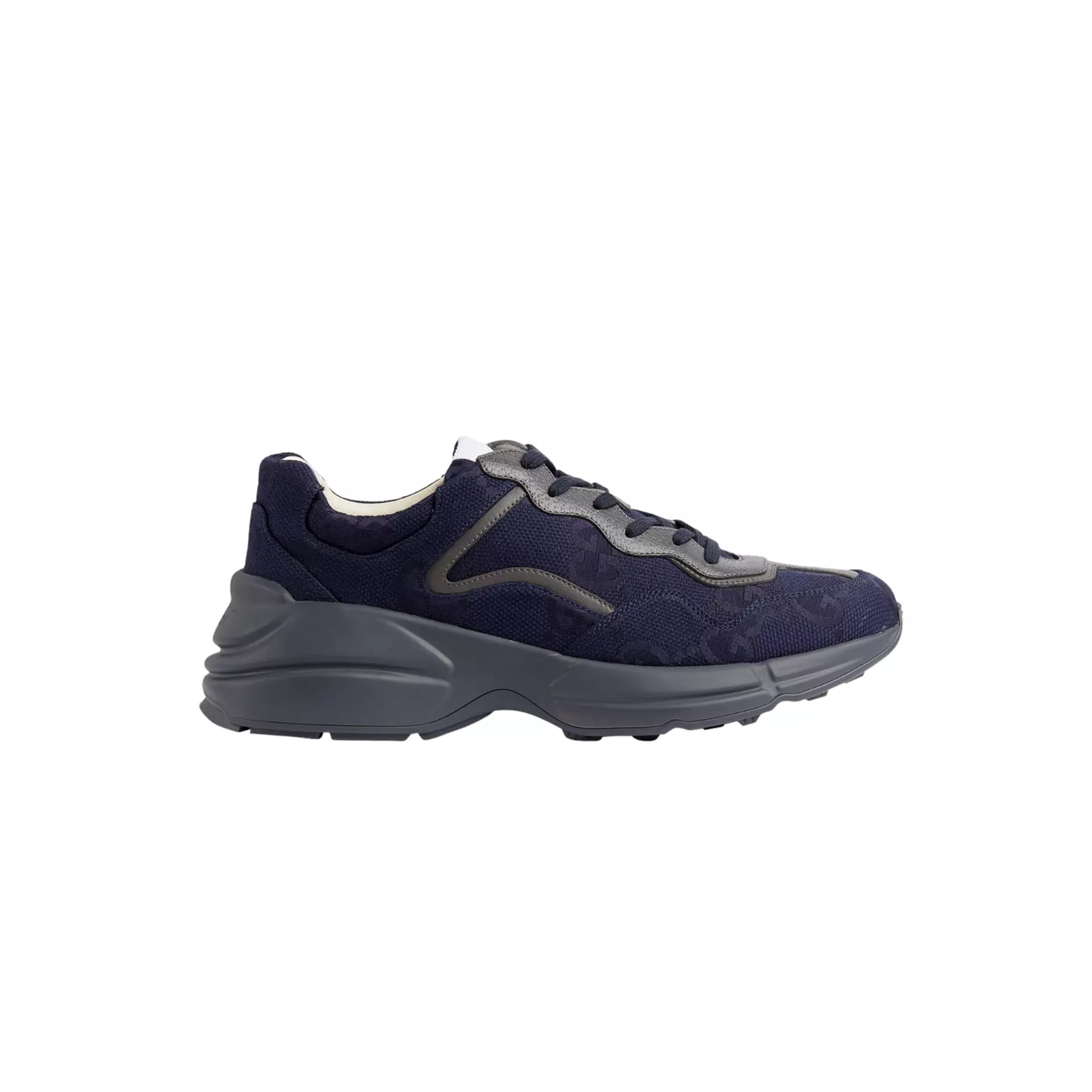 g*u*i men''s g*u*i maxi gg S*p*e canvas rhyton sneakers 725932